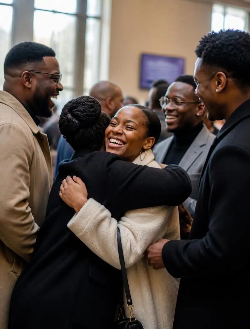 SALT young and emerging adults gathered together after a Sunday service